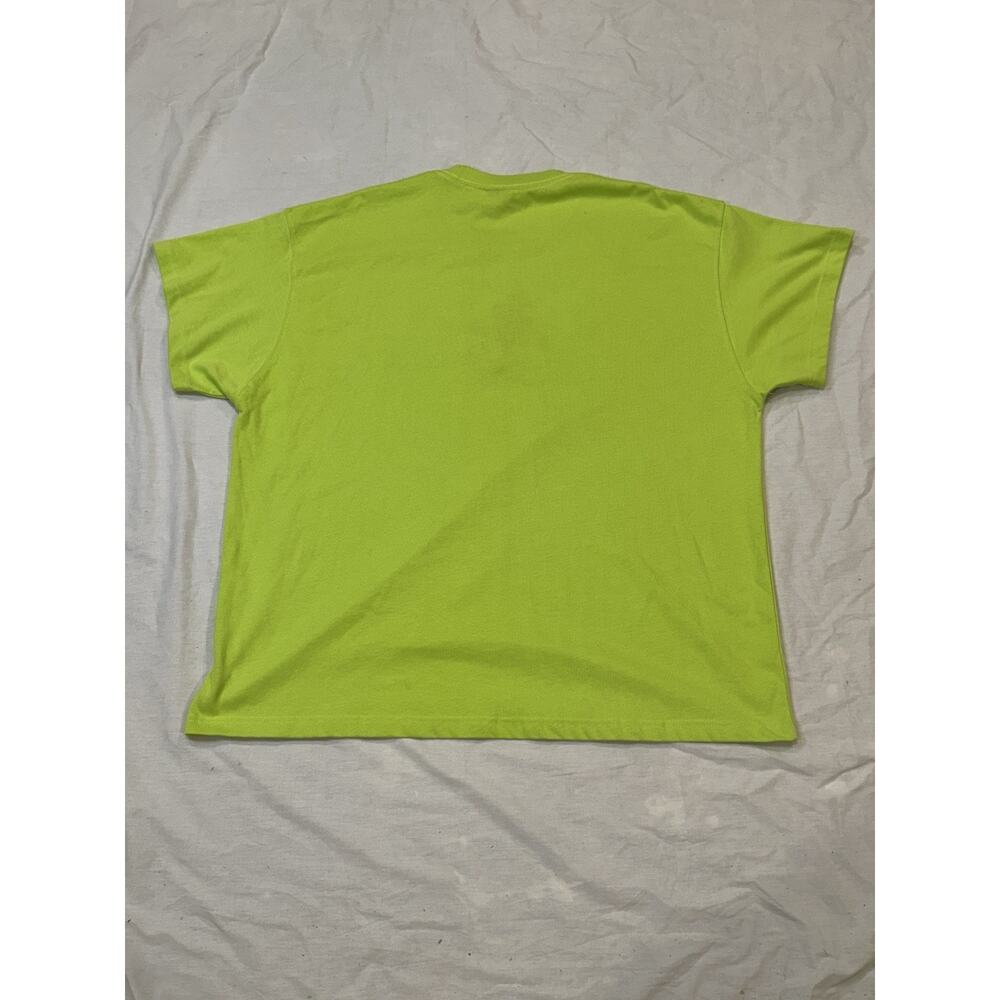 Nike Shirt Mens 2XL Rare Neon Green Sportswear Mushroom Embroidered Crew Neck - Picture 9 of 12